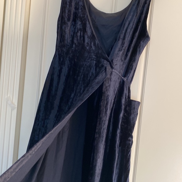 VINTAGE 90s MONDI BLACK WRAP SLEEVES DRESS Sz 40 . - Picture 3 of 16